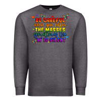 Charcoal Heather be careful when you follow the masses sometimes th Premium Sweatshirt - MaliasSmallBusiness