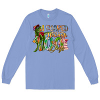 Colony Blue i roared my way through 100 days Long Sleeve Tee - RacoonDesign