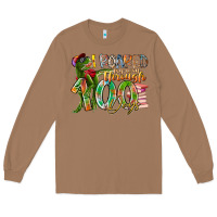 Toasted Coconut i roared my way through 100 days Long Sleeve Tee - RacoonDesign