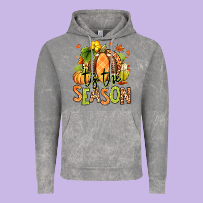 Tis' The Season Fall American Football Vintage Hoodie Designed By Ranaportraitstore