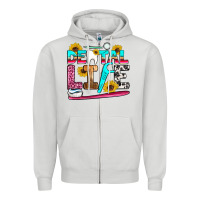 Dove Grey dental life Zipper Hoodie - Artiststas