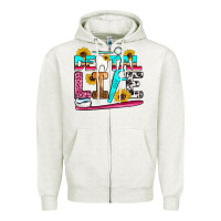 Oatmeal Heather dental life Zipper Hoodie - Artiststas