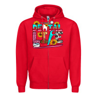 Red dental life Zipper Hoodie - Artiststas
