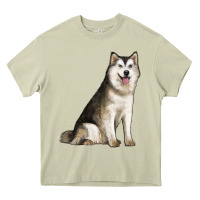 Mossy Alaskan Malamute Dog Heavy Core Tee - LillyAllenDesigns