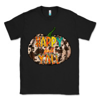 Black happy fall yall Classic Tee - RacoonDesign