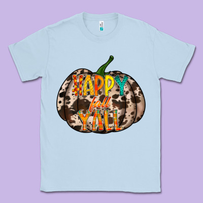 Happy Fall Yall Classic Tee Designed By Racoondesign