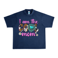 Navy i am cool mom Urban Heavy Tee - texasbilliewilder