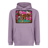 Lavender be mine valentine's day cow Heavyweight Hoodie - Jasminsmagicworld