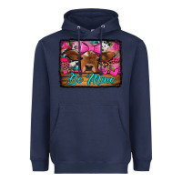 Navy be mine valentine's day cow Heavyweight Hoodie - Jasminsmagicworld