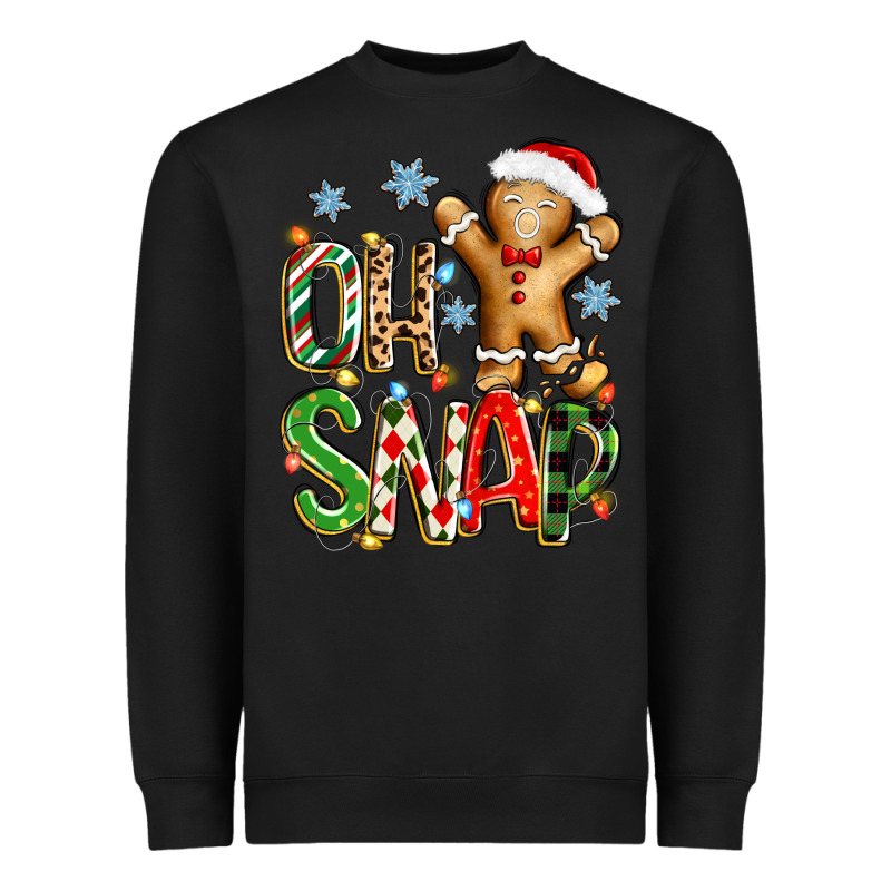 Oh Snap Christmas Cookie Heavyweight Sweatshirt by Zillion Design Studio | Teevron