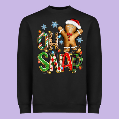 Oh Snap Christmas Cookie Heavyweight Sweatshirt Designed By Zillion Design Studio