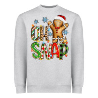 Heather Grey oh snap christmas cookie Heavyweight Sweatshirt - Zillion Design Studio
