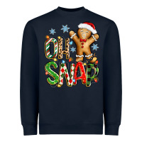 Navy oh snap christmas cookie Heavyweight Sweatshirt - Zillion Design Studio