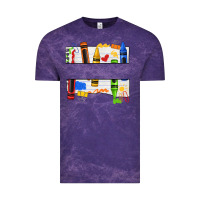 Cloud Purple custom teacher name crayon Vintage Tee - texasbilliewilder