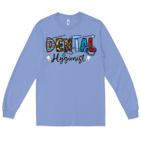 Colony Blue dental hygienist Long Sleeve Tee - CowhideDigitalArt