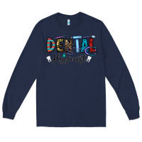Navy dental hygienist Long Sleeve Tee - CowhideDigitalArt