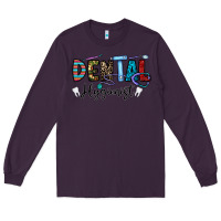 Plum dental hygienist Long Sleeve Tee - CowhideDigitalArt