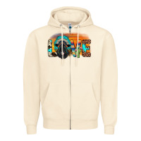 Sandshell love black angus indian headdress Zipper Hoodie - JahusDesignShop