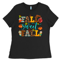 Black fall sweet fall Ladies Tee - AdoDesignShop