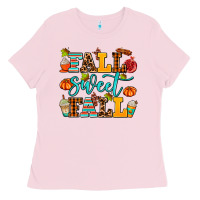 Bubblegum Pink fall sweet fall Ladies Tee - AdoDesignShop