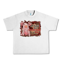 All I Want For Christmas Is A Pig Sitting Pig Urban Heavy Tee | Teevron
