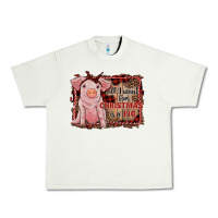 Pistachio all i want for christmas is a pig sitting pig Urban Heavy Tee - RanaPortraitStore