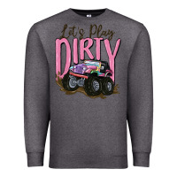 Charcoal Heather let's play dirty Premium Sweatshirt - MaliasSmallBusiness