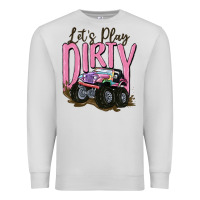 Dove Grey let's play dirty Premium Sweatshirt - MaliasSmallBusiness