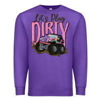 Purple let's play dirty Premium Sweatshirt - MaliasSmallBusiness