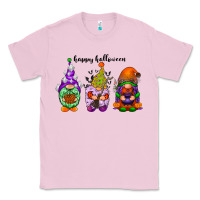 Bubblegum Pink happy halloween gnomes black Classic Tee - RacoonDesign