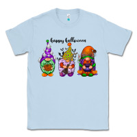 Dusty Blue happy halloween gnomes black Classic Tee - RacoonDesign