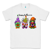 White happy halloween gnomes black Classic Tee - RacoonDesign