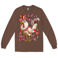 Chestnut i see you chicken me out Long Sleeve Tee - RacoonDesign
