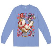 Colony Blue i see you chicken me out Long Sleeve Tee - RacoonDesign