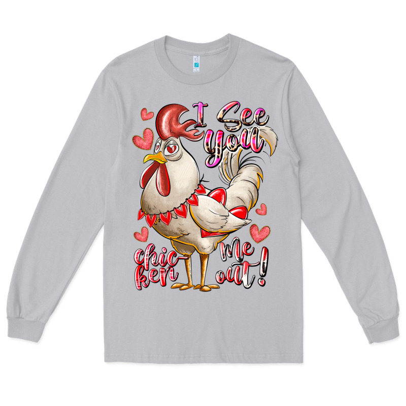 I See You Chicken Me Out Long Sleeve Tee by RacoonDesign | Teevron