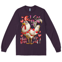 Plum i see you chicken me out Long Sleeve Tee - RacoonDesign
