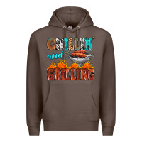 Coffee chillin and grilling Premium Hoodie - MaliasSmallBusiness