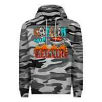 Slate Camo chillin and grilling Premium Hoodie - MaliasSmallBusiness