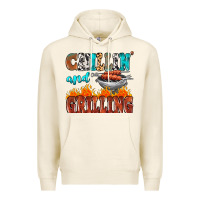 Tofu chillin and grilling Premium Hoodie - MaliasSmallBusiness