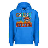 True Royal chillin and grilling Premium Hoodie - MaliasSmallBusiness