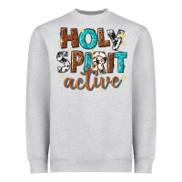 Heather Grey holy spirit active Heavyweight Sweatshirt - texasbilliewilder