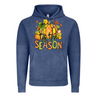 Vintage Denim Tis' the season Fall Softball Vintage Hoodie - RanaPortraitStore