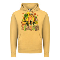 Vintage Mustard Tis' the season Fall Softball Vintage Hoodie - RanaPortraitStore