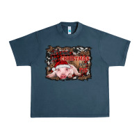 Midnight Navy all i want for christmas is a pig baby Urban Heavy Tee - RanaPortraitStore