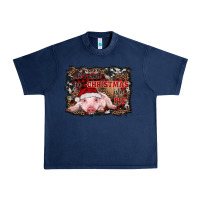 Navy all i want for christmas is a pig baby Urban Heavy Tee - RanaPortraitStore