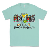 Seafoam Mama Cita Needs a Margarita Classic Tee - CowhideDigitalArt