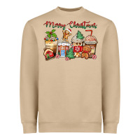 Mushroom merry christmas gingerbread coffee cups Heavyweight Sweatshirt - Zillion Design Studio