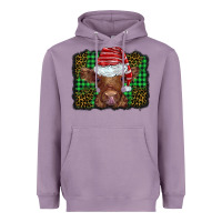 Lavender christmas leopard buffalo plaid baby highland cow Heavyweight Hoodie - BarkalooDesign