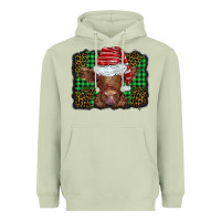 Matcha christmas leopard buffalo plaid baby highland cow Heavyweight Hoodie - BarkalooDesign