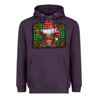 Plum christmas leopard buffalo plaid baby highland cow Heavyweight Hoodie - BarkalooDesign